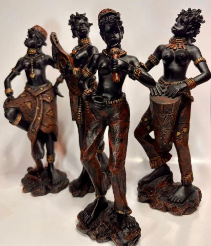 AFRICA 4 MUJERES MUSICOS 19 CM. Ref.848-1