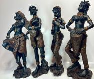 AFRICA 4 MUJERES MUSICOS 19 CM. Ref.848-1