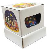 PORTA VELA ART DOME CRISTAL COD.75 con base plást